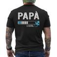 Papa Loading Ciuccio Gravidanza Annuncio Futuro Papà T-shirt da uomo con stampa posteriore