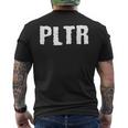 Pltr メンズTシャツ バックプリント