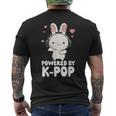 Powered By Kpop Rabbit韓国ポップマーチ K-Popグッズ メンズTシャツ バックプリント