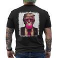 Pro Trump Bubble Gum Pink Glasses Donald Trump メンズTシャツ バックプリント