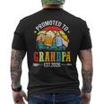 メンズ Promoted To Grandpa Est 2026 Dad To Be メンズTシャツ バックプリント