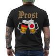Prost ドイツ-日本オクトーバーフェストビールマグ 旗デザイン メンズTシャツ バックプリント