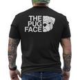 The Pug Face メンズTシャツ バックプリント
