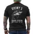 Quints Awesome Ocean Animals Vintage Apparel Shark Fishing Men's T-shirt Back Print