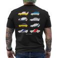 Rally Legends Group B クラシック ラリーカー デザイン メンズTシャツ バックプリント