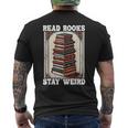 Read Bookstay Weird Bookworm Reading Book Lover Book メンズTシャツ バックプリント