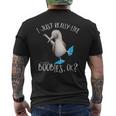 Really Like Blue Feet Boobies アオアシカツオドリのユーモア メンズTシャツ バックプリント
