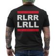Rlrr Lrll シングルパラディドルドラム ルーディメント メンズTシャツ バックプリント