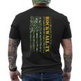 Rockwall Texas Camouflage Usa Flag メンズTシャツ バックプリント