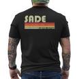 Sade 名前入り レトロヴィンテージ 80年代 90年代 誕生日 メンズTシャツ バックプリント