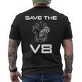 Save The8 カスタムカー マッスルカー クラシックカー オーナーメカニック メンズTシャツ バックプリント