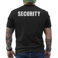 Security Officer セイフティースタッフ イベントユニフォーム フロント＆バック メンズTシャツ バックプリント