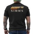 Simms Tx ビンテージ エバーグリーン サンセット 80年代 レトロ メンズTシャツ バックプリント
