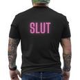 Slut メンズTシャツ バックプリント