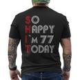 So Happy Im 77 Today 77 誕生日 77歳 77歳 誕生日 メンズTシャツ バックプリント