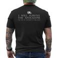 Sobreviviré Al Apocalipsis Camiseta Hombre Estampado Espalda