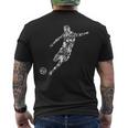 Soccer サッカー選手とのサッカー メンズTシャツ バックプリント