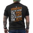 Springfieldでは、They Eating The Cats The Dogs The Pet メンズTシャツ バックプリント