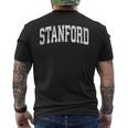 Stanford California Ca ビンテージ アスレチック スポーツデザイン メンズTシャツ バックプリント