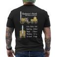 Stephenson のロケット蒸気機関車の機関車図 メンズTシャツ バックプリント
