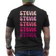 Stevie メンズTシャツ バックプリント