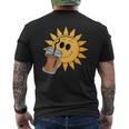 Sunshine Drink アイスコーヒー 楽しい メンズTシャツ バックプリント