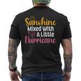 Sunshine Mix With A Little Hurricane 面白い皮肉な引用 メンズTシャツ バックプリント