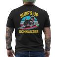Surf Upchnauzer ファニーグラフィックtシャツ メンズTシャツ バックプリント