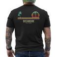 Surfista Californiaurf Oceanside ヴィンテージサーフボード メンズTシャツ バックプリント