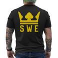 Swe With A Royal Crown スウェーデン メンズTシャツ バックプリント
