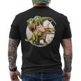 T-Rexs トリケラトプス・ファイティング メンズTシャツ バックプリント