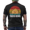 Taco King For Tacos Lover メキシカンタコス ファニー タコス サンセット メンズTシャツ バックプリント