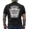 Tangy Tabasco ソースグループ 調味料ファミリーマッチング メンズTシャツ バックプリント