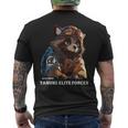 Tanuki Elite Forces No1 タヌキ精鋭部隊 漢字 動物 かわいい狸 たぬき おもしろ アニマル メンズTシャツ バックプリント