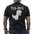 Tea-Rex Dino レジャー ファン クール メンズTシャツ バックプリント