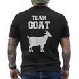 Team Goat Farm 動物 ヤギ好き メンズTシャツ バックプリント