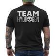 Team Hydrogenymbol H 燃料セル ハイブリッドカー クリーンエネルギー メンズTシャツ バックプリント