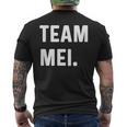 Team Mei 名前 メンズTシャツ バックプリント
