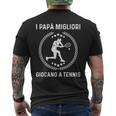 Tennis Tennista Papà Migliori T-shirt da uomo con stampa posteriore