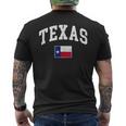 Texas Flag Of Texas Worn Classic メンズTシャツ バックプリント