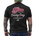 This Is My Derby Dayドレス 面白い競馬衣装 メンズTシャツ バックプリント