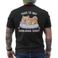 This Is My Pawjama Pomeranian 公式犬用昼寝 メンズTシャツ バックプリント