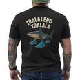 Tralalero Tralala イタリアンブレインロットミーム メンズTシャツ バックプリント