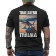 Tralalero Tralala Bootleg Brainrot イタリアン ブレイン ミーム メンズTシャツ バックプリント