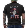 Trump 4Th Of July Party Like It’S 1776 Independence Day Men's T-shirt Back Print