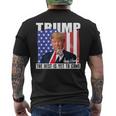 Trump The Best Is Yet To Come アメリカの国旗 ドナルド・トランプ メンズTシャツ バックプリント