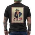 Uncleam I Want You For Us Army ビンテージポスターtシャツ メンズTシャツ バックプリント
