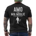Uomo Io Amo Mia Moglie Detto Divertente Cacciatore Caccia Papà T-shirt da uomo con stampa posteriore
