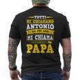 Uomo Regalo Festa Del Papà Divertente Personalizzato Antonio T-shirt da uomo con stampa posteriore
