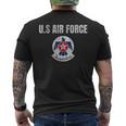 Usaf サンダーバード U 空軍 ギフト メンズTシャツ バックプリント